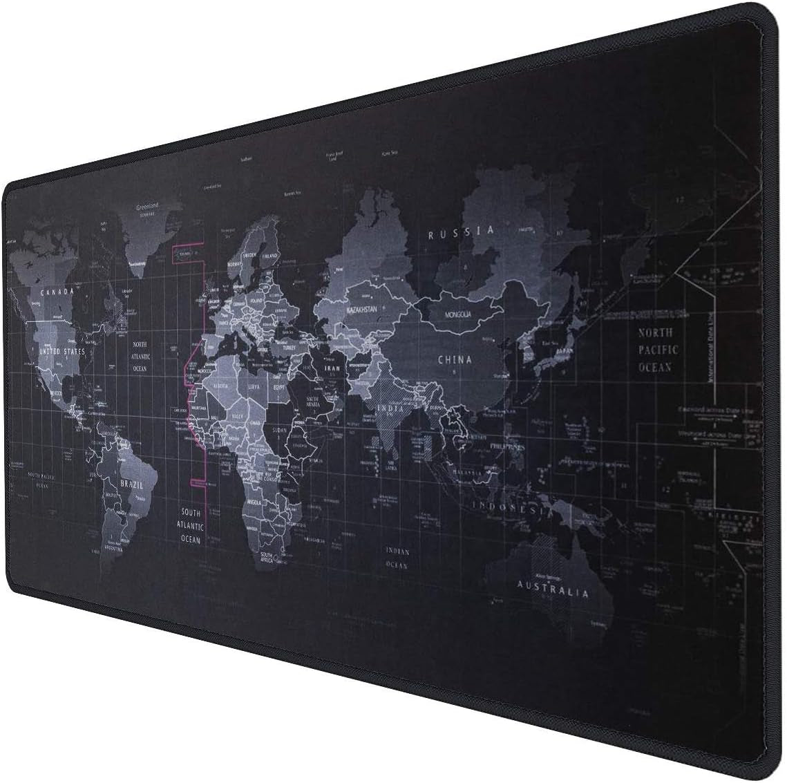 Large Gaming Mouse Map Pad 800Γ300Γ2MM (31.50X11.81X0.08 Inch),With Non-Slip Base,Waterproof and Foldable Pad,Desktop Pad Suitable for Gamers,Suitable for Desktop,Office and Home,Black